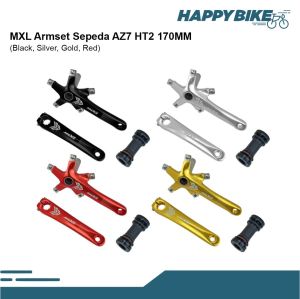 MXL Armset Sepeda AZ7 HT2 170mm Folding Crank Arm Set Hollowtech