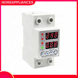 Rơ Le Bảo Vệ Thiết Bị Bảo Vệ Dòng Điện Và Dưới Điện Áp Hiển Thị Thời Gian Kép Có Thể Điều Chỉnh Din Rail Quá Áp 40A 63A
