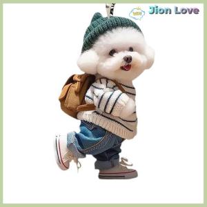 Jion Love Creative Puppy Man Backpack Rearview Mirrors Pendant Car Hanging Ornaments Car Decoration Accessories Gifts For Women Men