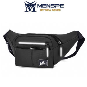 MENSPE Sports Waist Bag Mens Chest Bag Waterproof Fitness Bag Large Capacity Casual Bag Phone Bag Outdoor Fitness Bag Travel Bag Business Bag