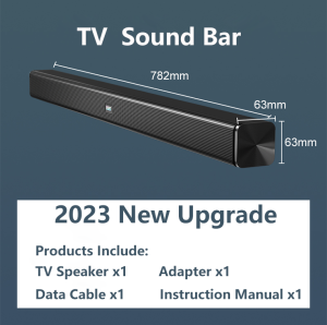 SoundBar Wired/Wireless Bluetooth Speaker TV Sound Bar 4D Stereo Sound Home Surround Sound for Home