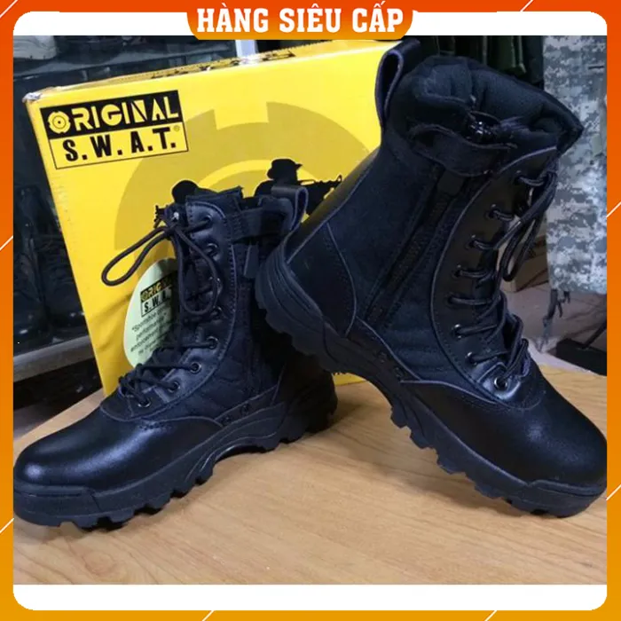 Giày Lính Mỹ SWAT - Giày Bốt Cao Bồi Nam Chiến Binh - Giày Boot Quân ...
