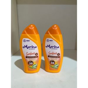 MARINA UV WHITE SUNBLOCK SPF 30 PA++ 85 ML SUNBLOK BADAN WATERPROOF PELINDUNG TABIR SURYA
