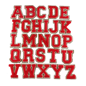 Set Of 26 Letter Embroidery Letter Appliques Crochet Yarn Applique Sewing On Yarn Patches for Clothing Dress Jeans