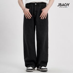 Quần jean nam ống rộng JBAGY dáng suông cạp chun - JJ0107