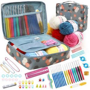 🇸🇬 [In Stock]Adult Beginner Crochet Kits Knitting Starter Kits Kids Crochet Kits Wool Hooks and Knitting Accessories DIY Knitting Tools