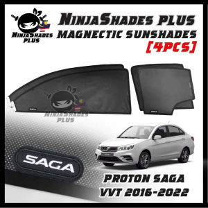 NinjaShades PLUS Proton SAGA VVT 2016-2022 [4PCS/2PCS] Magnetic Car Sunshades