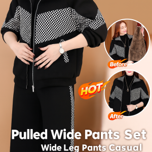 Womens widelegged padded winter pants suit