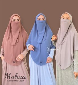 Jilbab Khimar Cadar Tanpa Pad Bahan Cerutty babydoll Mahaa By Khadijah