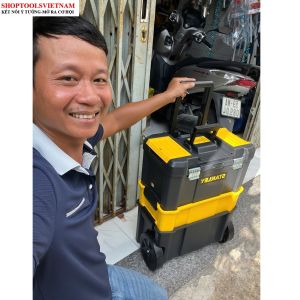 Hộp dụng cụ (nhựa) 3in1 630mm x 460mm x 285mm STANLEY STST1-80151 (Essential Heavy-Duty Portable Stackable 3-in-1 Rolling Workshop)