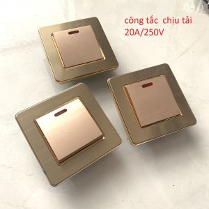 Công Tắc 20A chịu tải cao cho Bình Nóng Lạnh Điều Hòa màu vàng