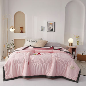 Phong cách Nhật Bản Mát Cảm Thấy Rửa Sạch Chăn mùa hè Bông Cho Trẻ Em Và Mẹ Đậu Nành Fibre Đầy Làm Mát Chăn Điều hòa Không Khí Comforter Mềm Mền Và Thở