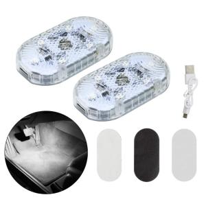 LED Night Light Lamp Car LED Touch Lights Wireless Interior Light Magnetic Auto Door Light USB Rechargeable 5V