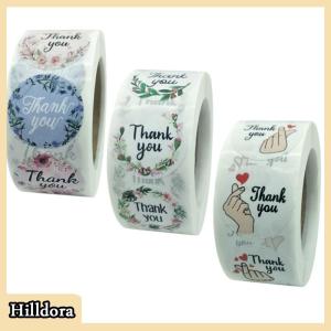[Hilldora] Flower Thank You Stickers Labels Gift Packaging Stickers Birthday Party Wedding