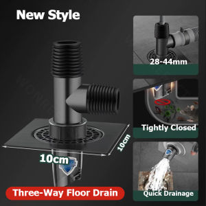 304 Stainless Steel Washing Machine Water Floor Drain 15cm Square Anti Insect Smell Seal Trap Antifouling Drain Connector
