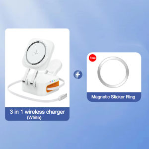 ZUZG 3-IN-1 25W Wireless Charger Stand 15W Fast Wireless Charging Desktop Dock Station For iPhone 17 16 15 14 13 12 Series Samsung S25 S24 S23 Series Apple Watch AirPod