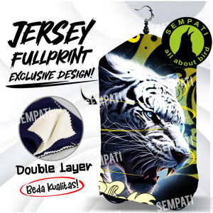 SEMPATI Kerodong Krodong Sangkar Kandang Burung Murai Full Printing Premium No 2 Motif Harimau X Naga Bahan Jersey Premium Fullprint Kain Cover Penutup Sangkar Burung Bulat