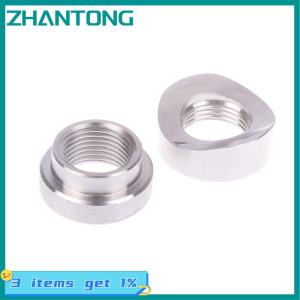 ZHANTONG Oxygen Sensor Stainless Steels Bung Plug Nut Stepped Mounting Cap Kit Plug Nut Plug Wideband Nut Fitting Weld Bungs M18X1.5