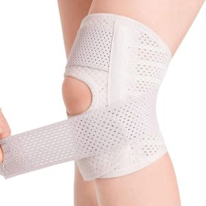 JPTD Bóng chuyền Có thể điều chỉnh Đàn hồi Miếng Đệm Đầu Gối Phục Hồi chấn thương Chấn Thương thể thao Thoáng khí Đầu gối Bảo Vệ Vành Đai Nén Đầu Gối Pad Hỗ Trợ đầu gối Cú Đúp đầu gối