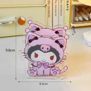 Kawaii Sanrio Hello Kitty Acrylic Bút Giá Đỡ Kuromi My Melody Cinnamoroll Bút Hộp Đựng Đa Năng Để Bàn Văn Phòng Phẩm Hộp Bảo Quản
