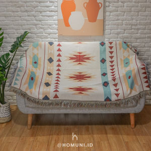 Multifunction Throw Blanket/Selimut Cover Sofa Alas Lantai Taplak Meja Alas Piknik Walldecor Blue Eye