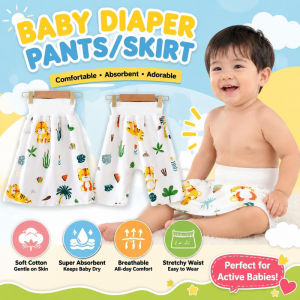 Baby Leak-Proof Diaper Skirt Kids High Waist Training Sleeping Pants Reusable Diaper Pad