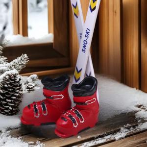 💥【Special price】💥UWO บ้านตุ๊กตา1:12สเก็ตน้ำแข็งขนาดเล็กหมวกสกีสำหรับฤดูหนาวโมเดลสกีของตกแต่งบ้านตุ๊กตา