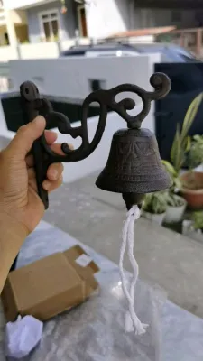 Vintage Metal Iron Doorbell Wall Mounted Metal Door Bell Cast Iron Doorbell Home Balcony Garden Decoration Cast-Iron-Doorbell