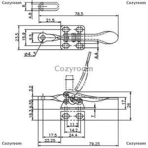 [COD] Cozyroom GH-201A Clamp Quick-Release Toggle Clamps Vertical Toggle Clamp Hand Clip Tool