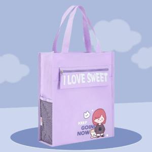 A4 Student Book Bag Oxford Tutorial Bag Hand-Carrying Portable Schoolbag File Bag Lunch Bag Waterproof For Kids 32.5x28CM
