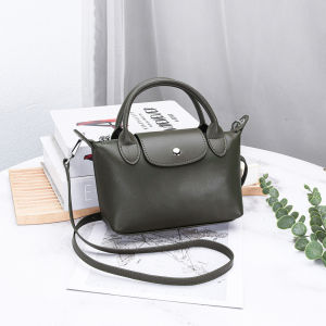 Simple Fashionable Natural Drop Leather Handbag French Small Square Bag Crossbody One Shoulder All-Match