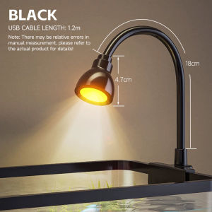 AquaPulse Aquarium USB Spotlight Plant Light 360° Adjustable Hose Clip Stream Tank Decoration & Algae Grow Light