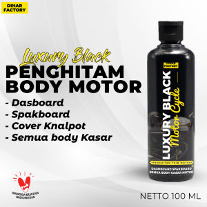 Luxury Black Penghitam Body Kendaraan Permanen Dashboard Trim Restorer Motor / Back To Black - 100ml