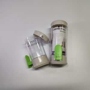 140ml Auto Spice Dispenser – Thick Glass Jar for Salt Pepper and Other Spices