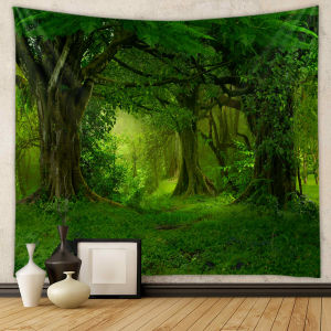 Hantar dari gudang tempatanBackground fabric ins Wind-hanging fabric for background wall decoration ins Wind Forest Tapestry