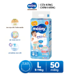 Tã/Bỉm quần cao cấp Moony Blue size L 44 miếng (9 - 14kg) dành cho bé trai. 