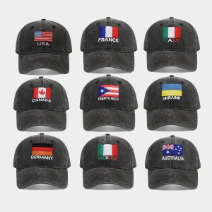 2026 World Cup football-themed fan baseball cap with trendy national flag embroidery black duckbill cap for men and women sun protection hat