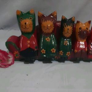 Hiasan Buffet Pajangan Meja Kucing Family Pajangan Ruangan Pajangan Mobil Warna Random