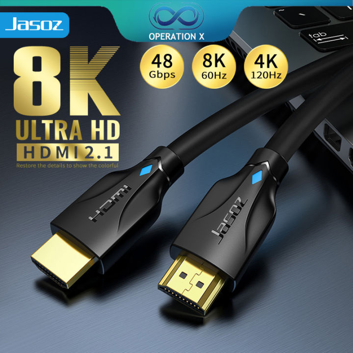 OPERATION X 8K HDMI 2.1 Cord HDMI Cable 8K/60Hz 4K/120Hz 1440p/144hz