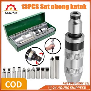 ToolHub Obeng ketok set 13 pcs Impact screwdriver set Obeng getok putar set S2 Drill bit Obeng set