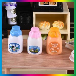 xuhaiy 10ชิ้นบ้านตุ๊กตาญี่ปุ่นขวดนมขนาดเล็กโมเดลร้านสะดวกซื้อของบ้านตุ๊กตาของเล่นของขวัญ
