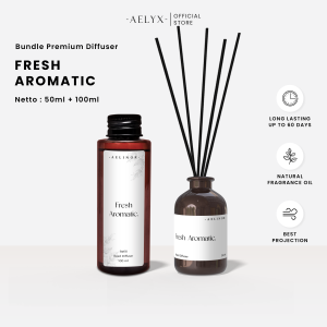Reed Diffuser Fresh Aromatic Aelinor Paket Pengharum Ruangan Premium Pewangi Ruang Tamu