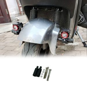 Motorcycle Spotlight Bracket Mudguard LED Headlight Fog Light Support Base M8/M6 External Modification Aluminum Alloy Mount