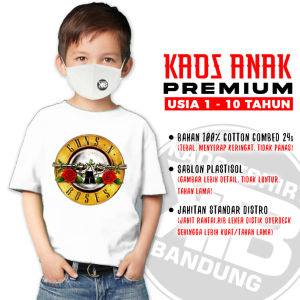 kaos anak band gnr logo guns n roses rock legend t shirt laki-laki perempuan cowok cewek premium