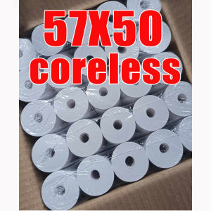 100PCS Foodpanda POS 57x30mm 57x40mm 57x50mm coreless thermal paper for receipt thermal printer roll