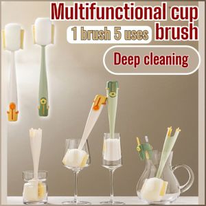 Sponge Brush High Efficiency Stains Have No Place to Hide Cup Brush Insulated Mug Lid Brush Storage