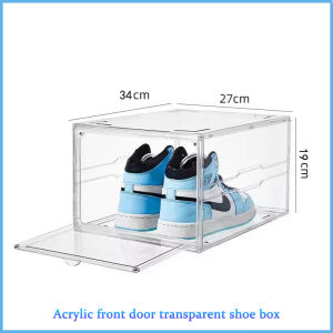 Shoe box Big Size Drawer Case design Acrylic Clear magnetic Storage Organizer High-Grade Transparent Waterproof shoe box