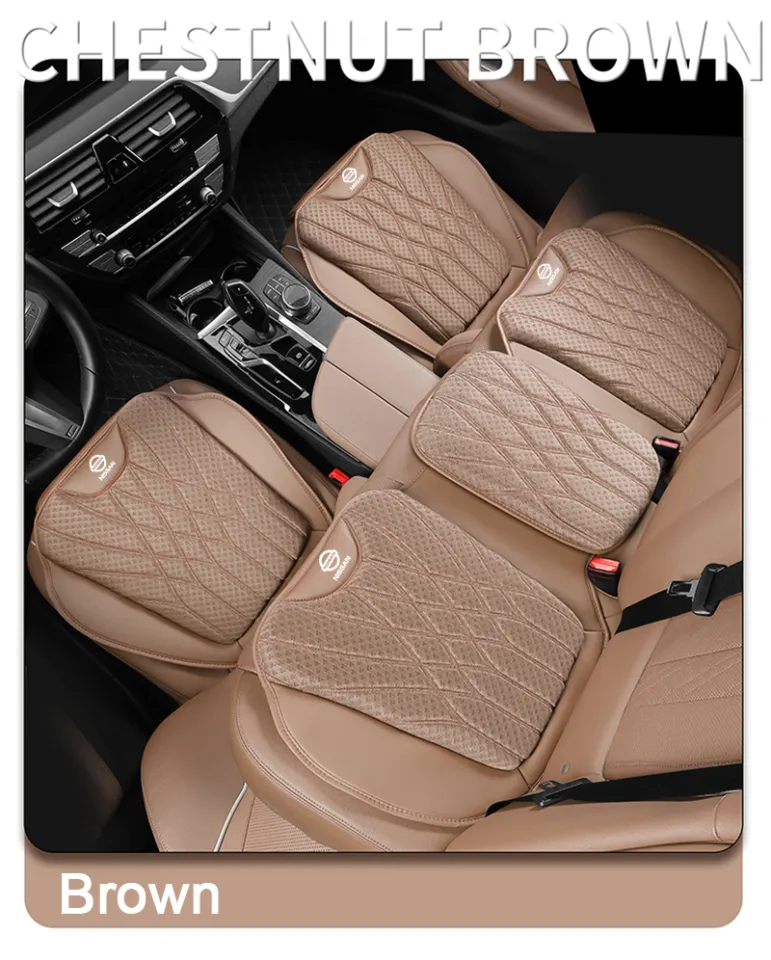 For Nissan Luxury Leather Car Seat Covers Full Set Front Rear Cushion