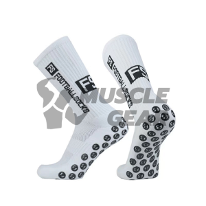 กันลื่นถุงเท้า ถุงเท้าฟุตบอล วิ่ง ซับเหงื่อ ระบายอากาศดี ป้องกันกลิ่น ถุงเท้ากีฬา ข้อกลาง ฟรีไซส์ สำหรับผู้ชายและผู้หญิง