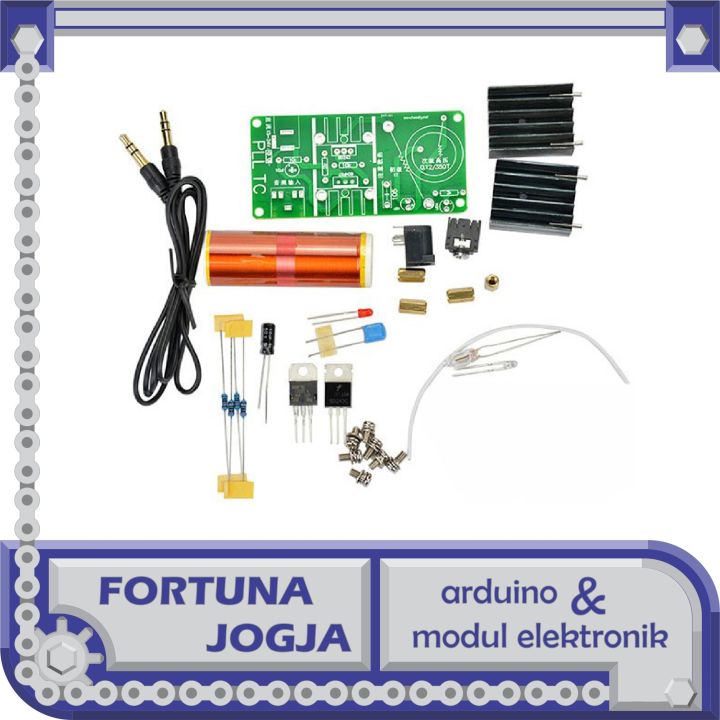 Kit Bobina Tesla 15W – Altoparlante Plasma Musicale Fai-da-te, 15V-24V, Assemblato